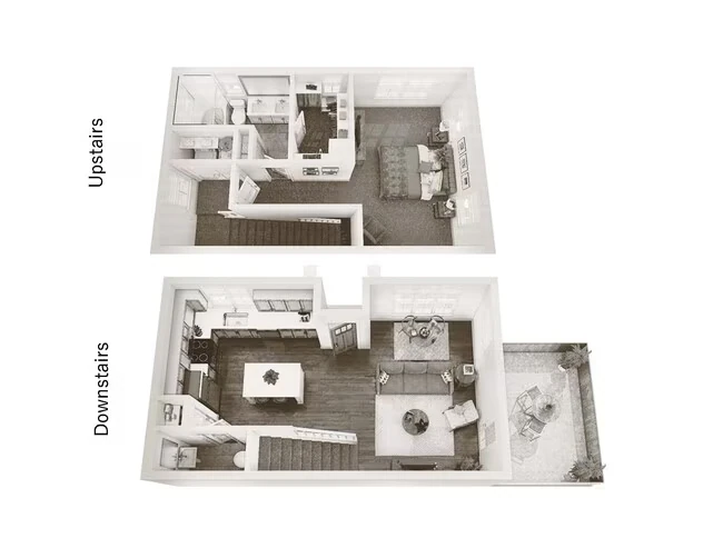 One Bedroom Cottage 4323 floor plan
